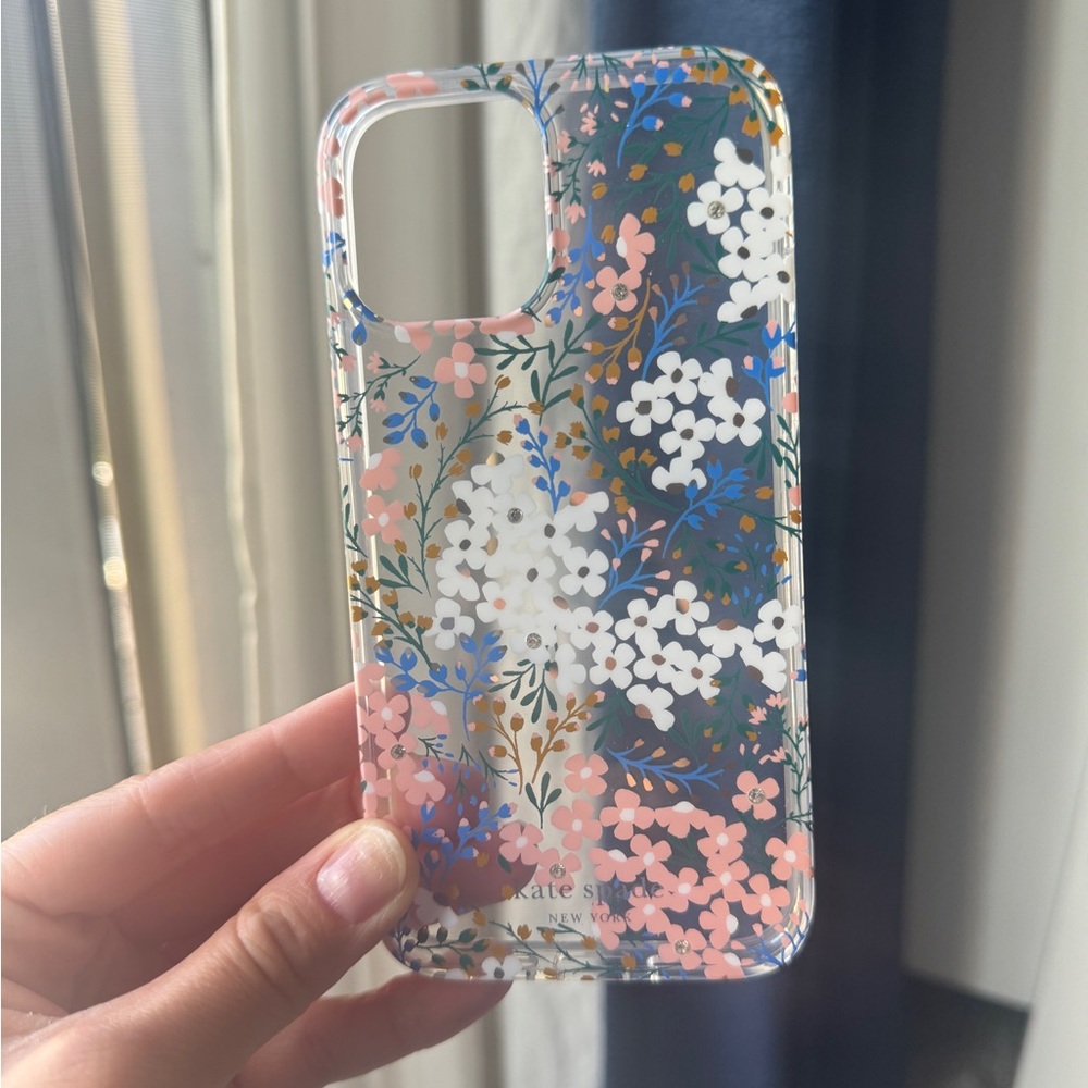 Kate Spade Pink and Blue Floral iPhone Case